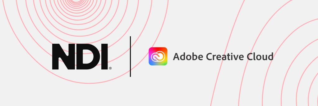 NDI and Adobe Creative Cloud logos