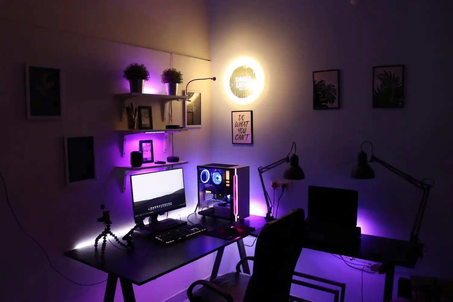 Dual streaming gamer setup