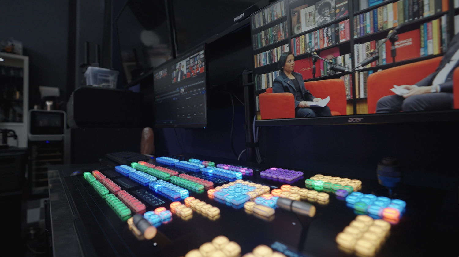 Commercial podcast studio using NDI and Tricaster
